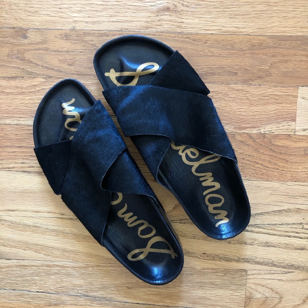 Sam Edelman Black Slide Sandals